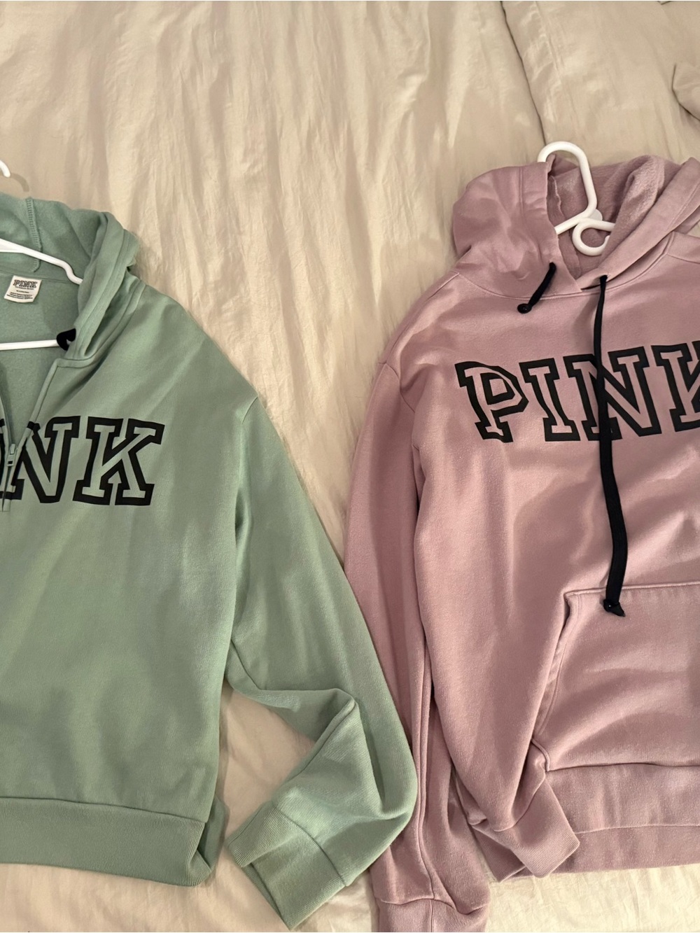 PINK Victoria's Secret Hoodie Sweaters - Dusty Pink & Mint Green